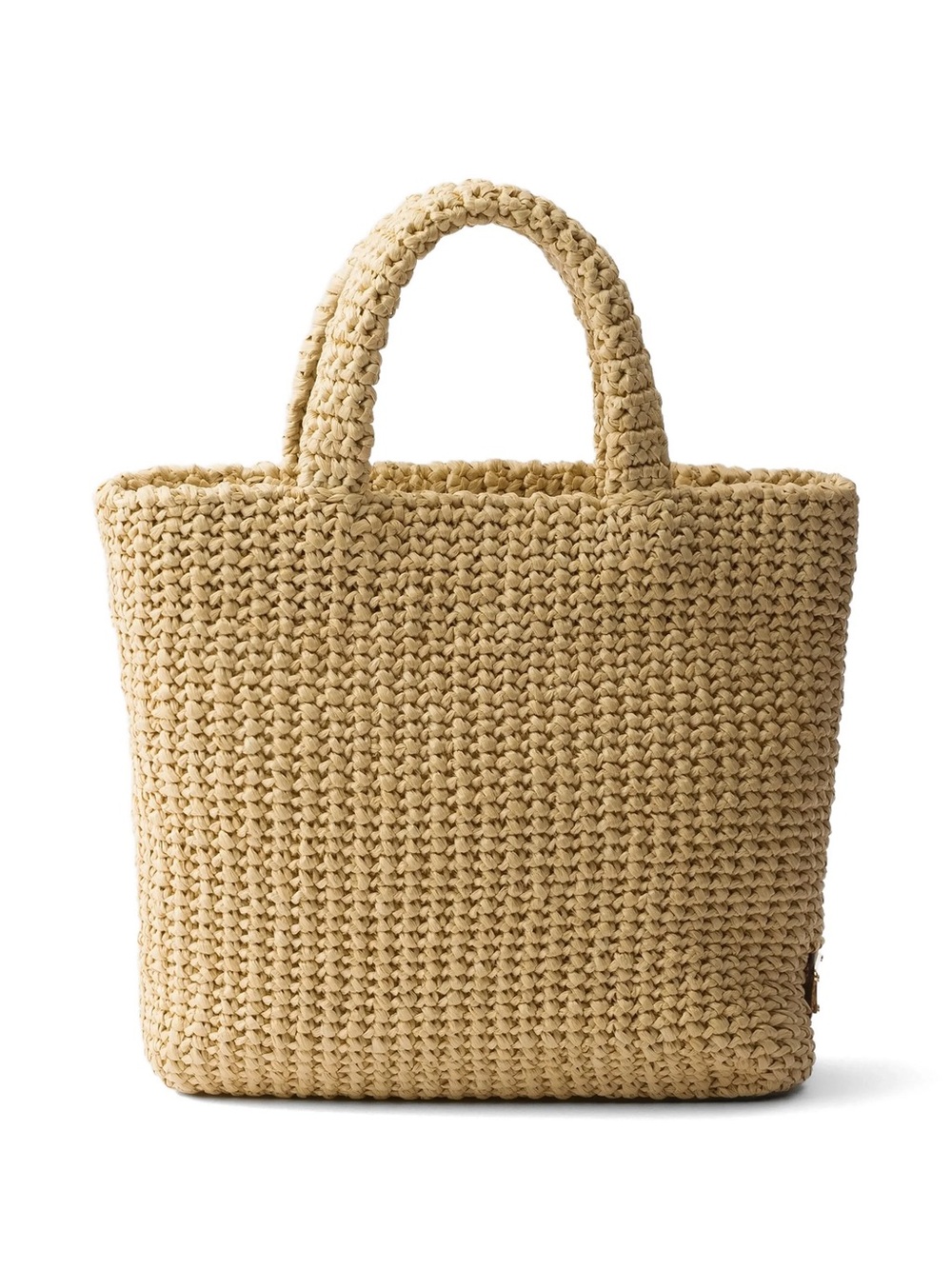 New Prada Small logo Raffia Tote - Picture 3 of 4